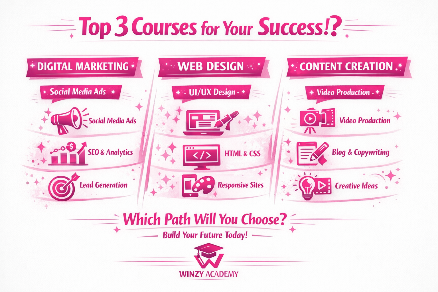 what are the top 3 courses